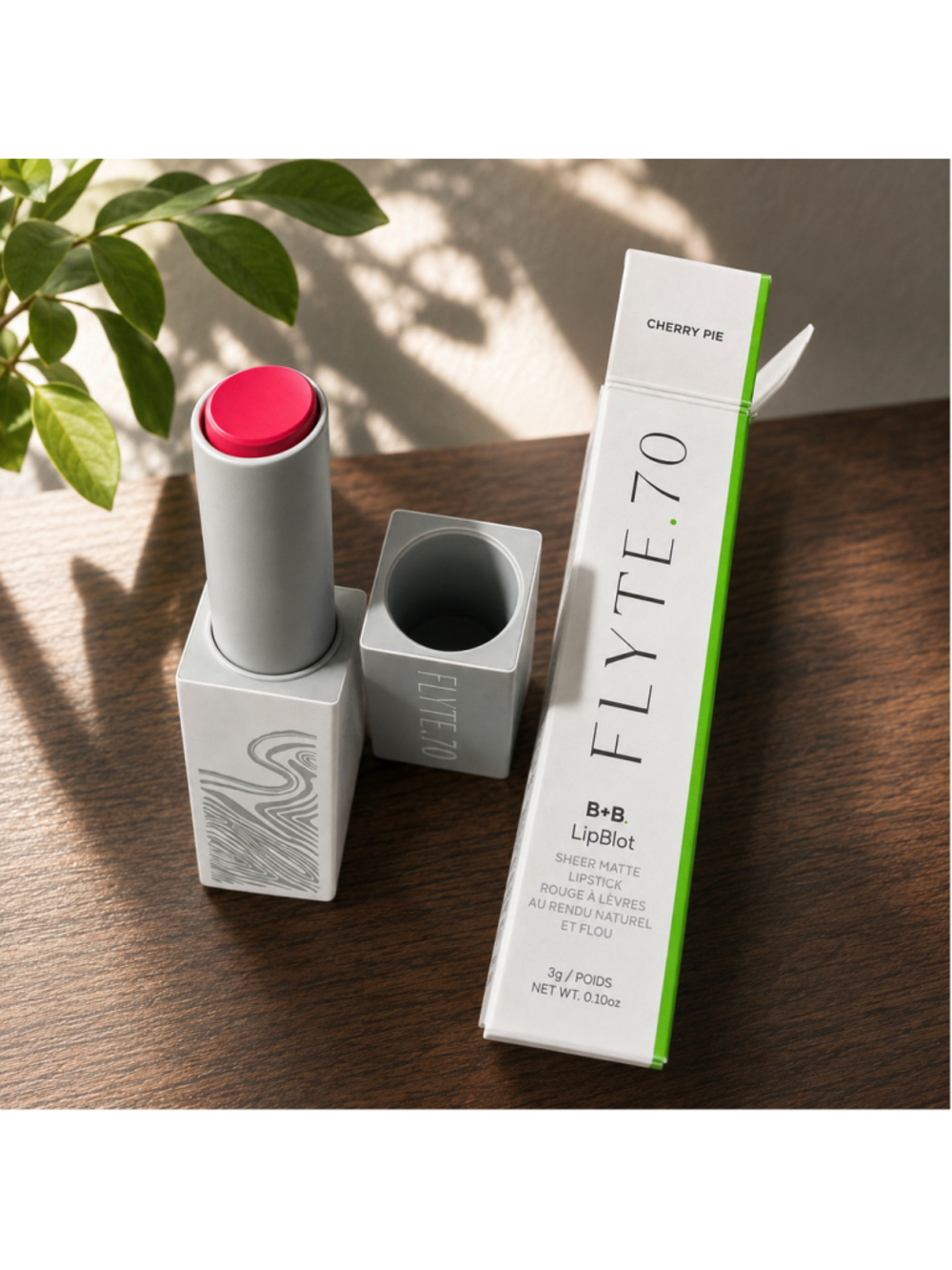 Flyte.70 B+B LipBlot Sheer Matte Lipstick Cherry Pie 3g